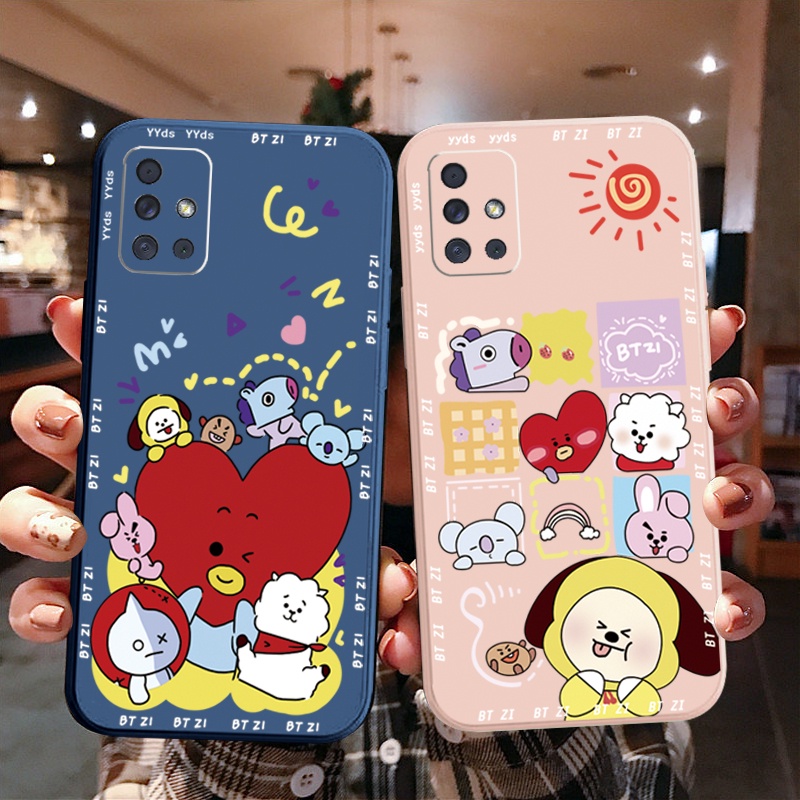 Ốp Điện Thoại Cạnh Vuông In Hình BTS Cho Samsung Galaxy A31 A32 4G A52 A72 5G A11 A51 A71 A10S A50 A30S A20S M42