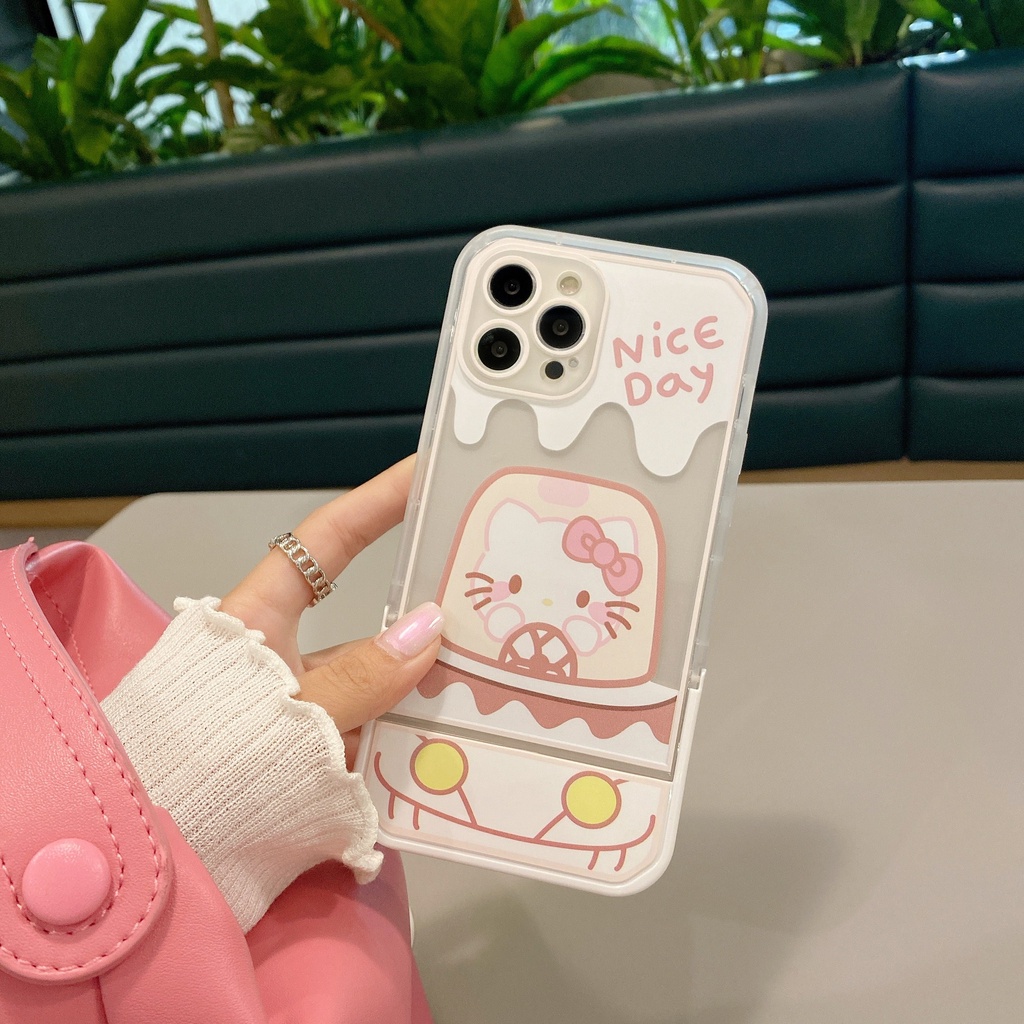 Ốp Điện Thoại Chống Sốc in Hình Hello Kitty Cho iPhone 7 plus X xs max xr 11 pro max 12 pro max 13 pro max