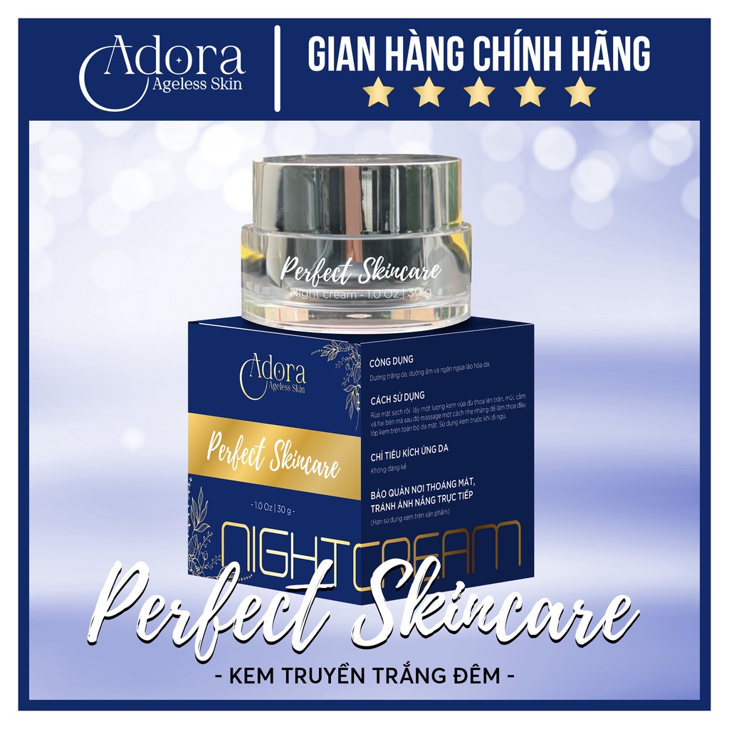 Adora Ageless Skin Kem Đêm Perfect Skincare Night Cream 1.0 Oz/ 30G |  Shopee Việt Nam