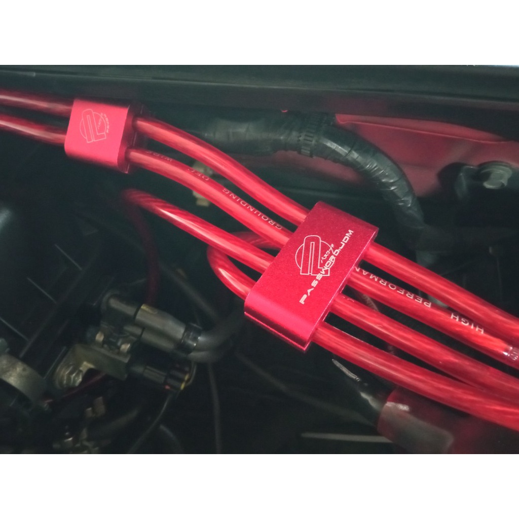 Bộ 3 kẹp dây cáp đánh lửa Jdm Spw có mật khẩu trang trí xe ô tô