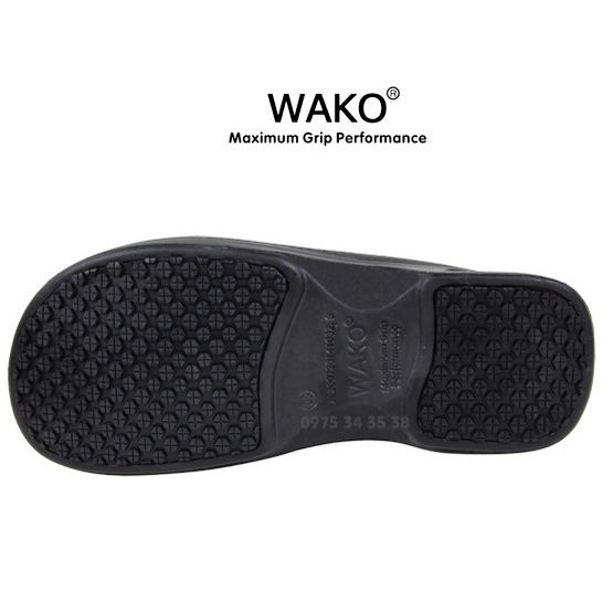 Giày đầu bếp, nhà hàng, khách sạn thương hiệu WAKO, chống trơn trượt.