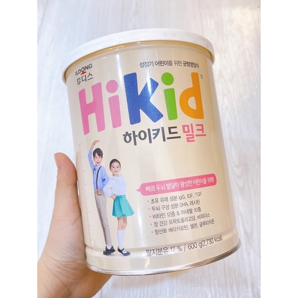 Sữa Hikid Hàn Quốc cho trẻ từ 1-10 tuổi