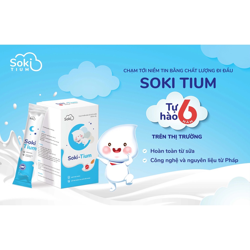 SOKI TIUM ❤️[ CHÍNH HÃNG ] ❤️  Sữa non giúp bé ngủ ngon - Colostrum