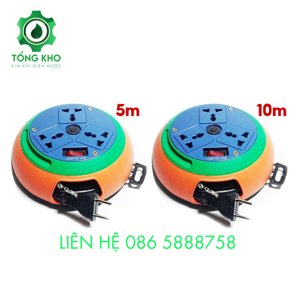 Ổ cắm điện LIOA quay tay, tròn tiện lợi 10m, 5m - Tổng kho kim khí điện nước