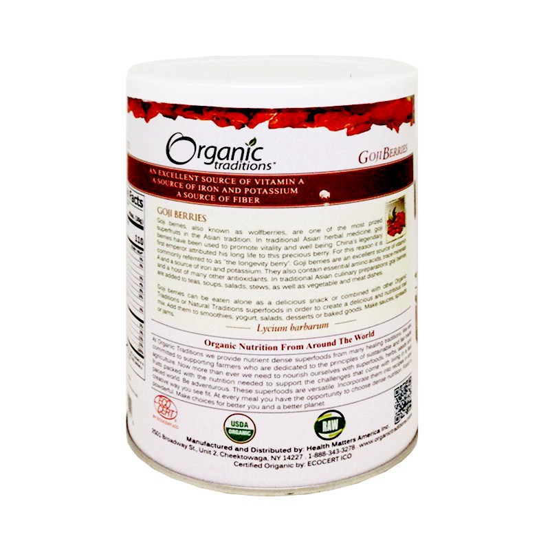 HẠT KỶ TỬ SẤY KHÔ ORGANIC MỸ LON 400g | BigBuy360 - bigbuy360.vn