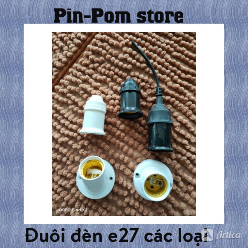 Đuôi đèn E27 nhiều loại