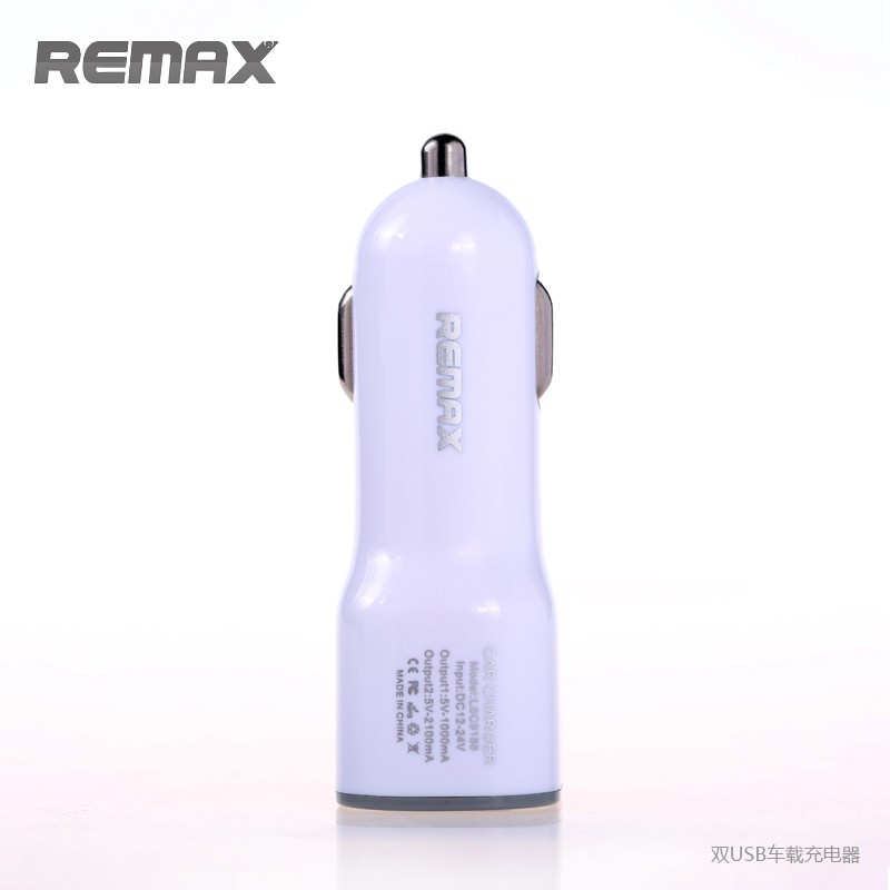 Cốc sạc Xe hơi Remax  2 cổng USB RCC201