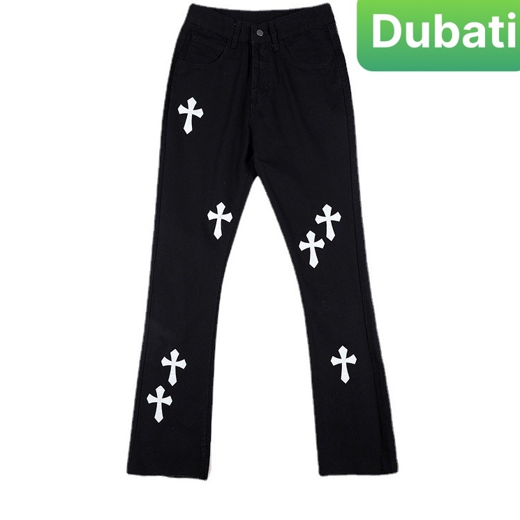 QUẦN BAGGY JEAN NAM CHẤT BÒ ĐEN THÊU THẬP GIÁ KIỂU HÀN QUỐC SEOUL BD-1285 PHONG CÁCH XỊN SÒ VIP PRO - DUBATI FASHION