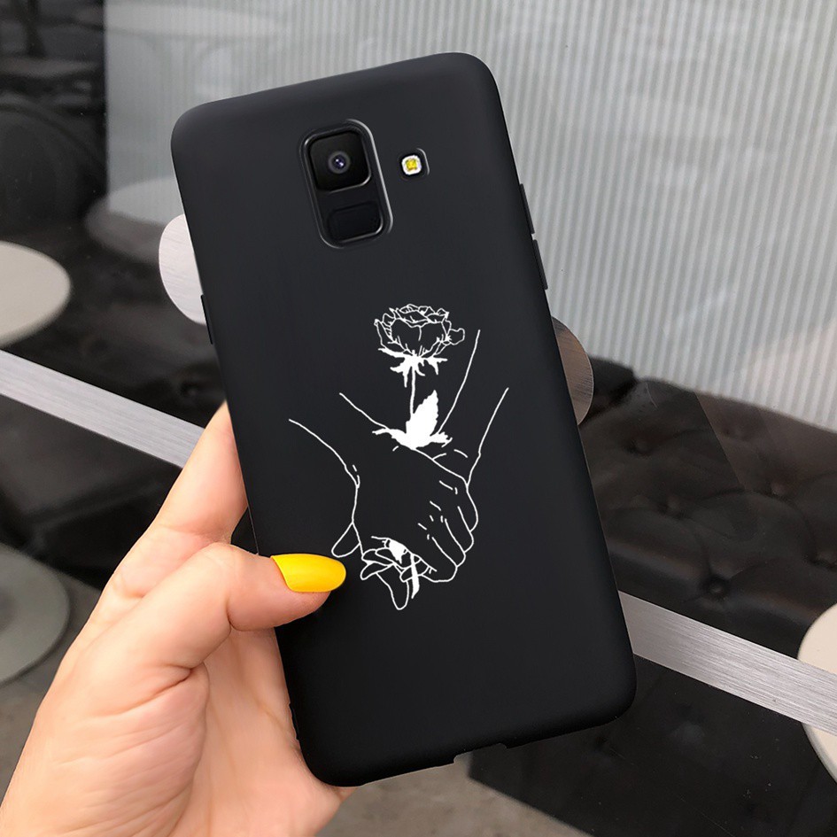 Ốp điện thoại họa tiết trái tim đáng yêu cho Samsung Galaxy J6 J6 + A6 A6 + A6 Plus 2018 A6Plus J6Plus A 6 J 6