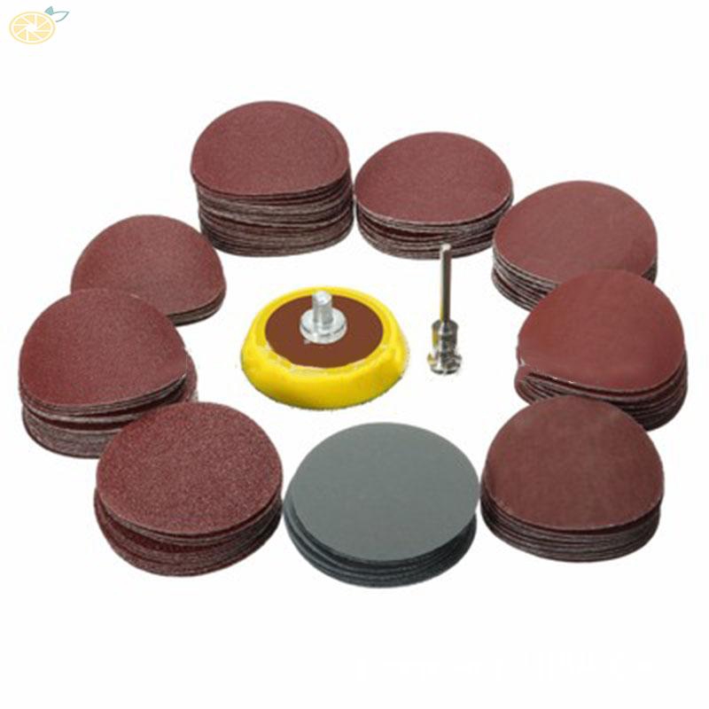 Set 100 giấy nhám tròn đánh bóng chuyên dụng 1/8inch