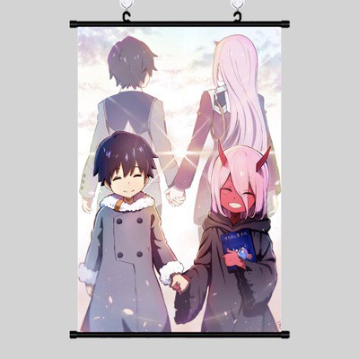 Poster vải anime Daling in the Franxx 02 30x45 tranh vải 002