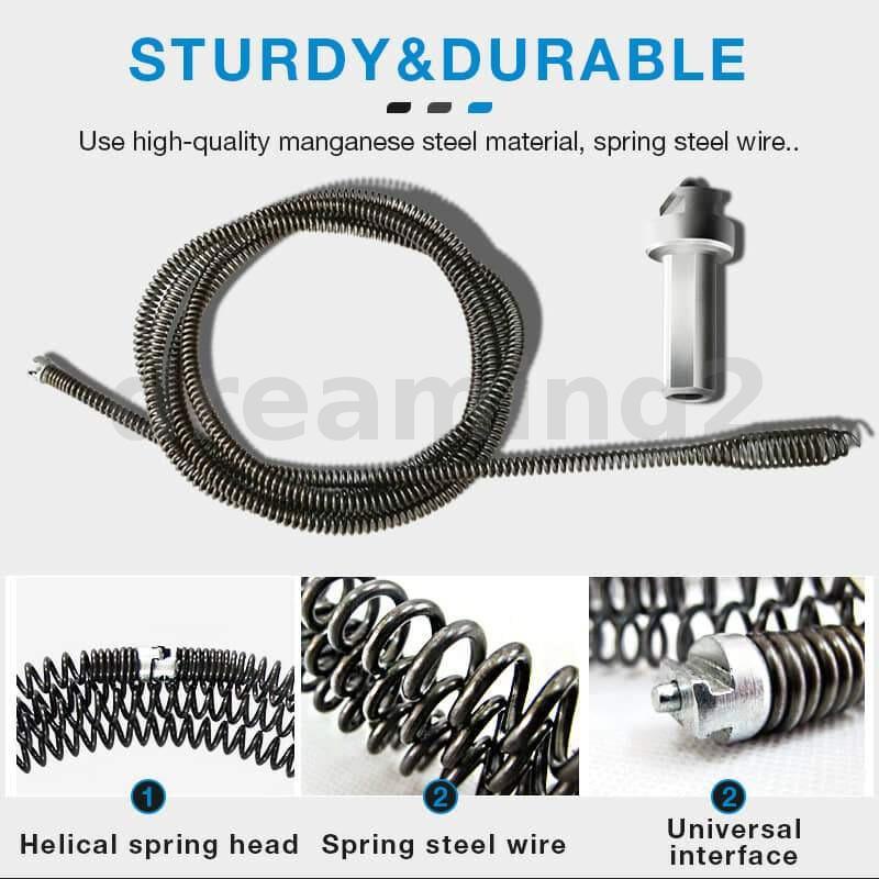 Dụng Cụ Lò Xo Thông Ống Thoát Nước Bồn Rửa Chén/Phòng Tắm Tiện Lợi