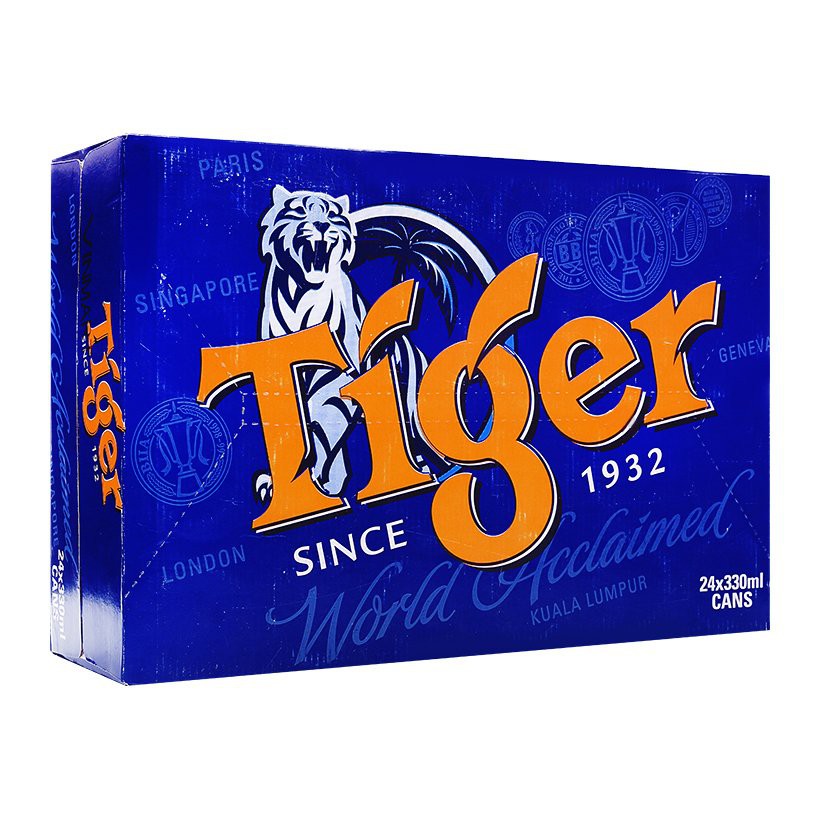 [Mã GRO1HNK22 giảm 8% tối đa 50k đơn 250K]Thùng bia Tiger 24 lon 330ml/lon