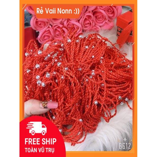 [freeship- ảnh thật] 💥💥SỈ SLL CHỈ ĐỎ MAY MẮN MIX BI BẠC  ~ Sophia Jewelry ~