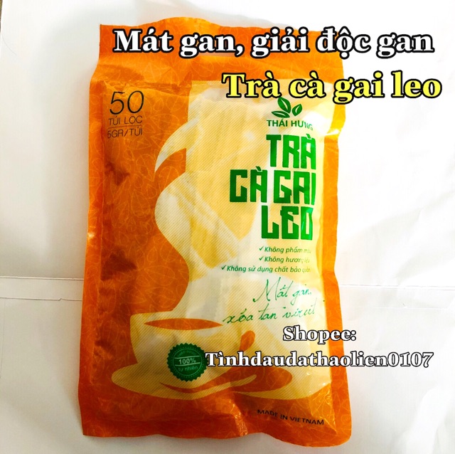 Trà cà gai leo mát gan, giải độc gan Thái Hưng, trà thảo dược thiên nhiên ( bịch 50 túi lọc )