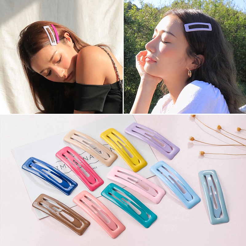 Set 20 kẹp tóc hình vuông phong cách Hàn Quốc
