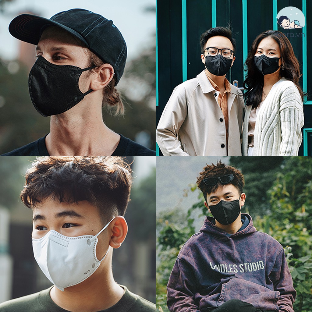 Set 3 Khẩu trang 3D N99 6 lớp lọc, kháng khuẩn 99.5% Mona Mask, đạt tiêu chuẩn quốc tế