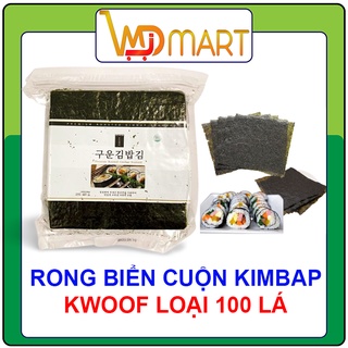 Rong Biển Cuộn Kimbap Hàn Quốc 100 Lá Bản To Có Zip Dùng Cho Nhà Hàng