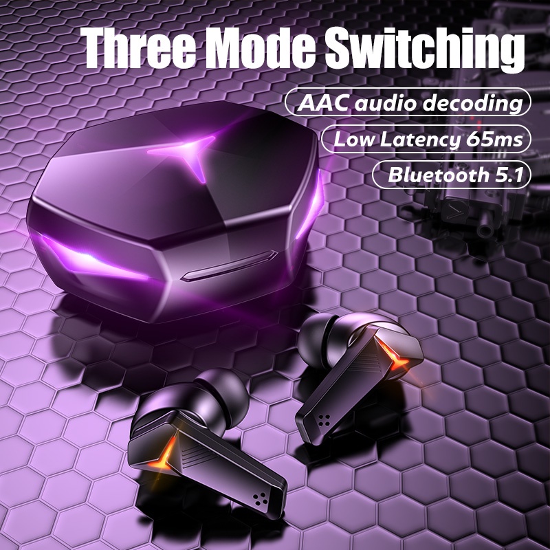 Tai nghe bluetooth  T33  Gaming Bluetooth 5.1 TWS Chống Tiếng Ồn Cho Điện Thoại Xiaomi Redmi Huawei Samsung