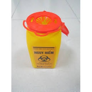 Thùng hủy kim tiêm, bơm tiêm, rác y tế 1.5 lít