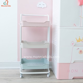 Kệ sắt đa năng Troller 3 tầng Sasa màu sắc dễ thương
