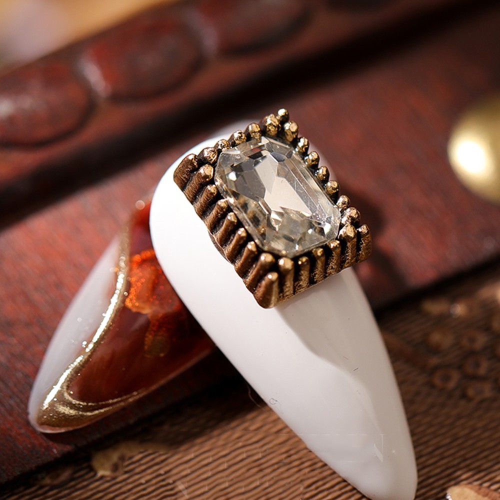 Hạt Charms Phụ Kiện Trang Trí Móng Tay Phong Cách Vintage