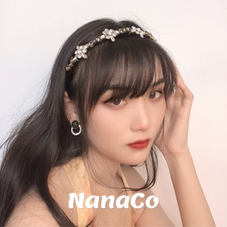 Bờm cài tóc nữ đính đá vintage Hàn Quốc, xước tóc tiểu thư hot trend NanaCo