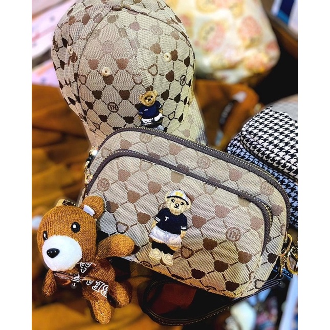Túi đeo chéo TTWN Bear mẫu siêu hot Unisex Sẵn Ship