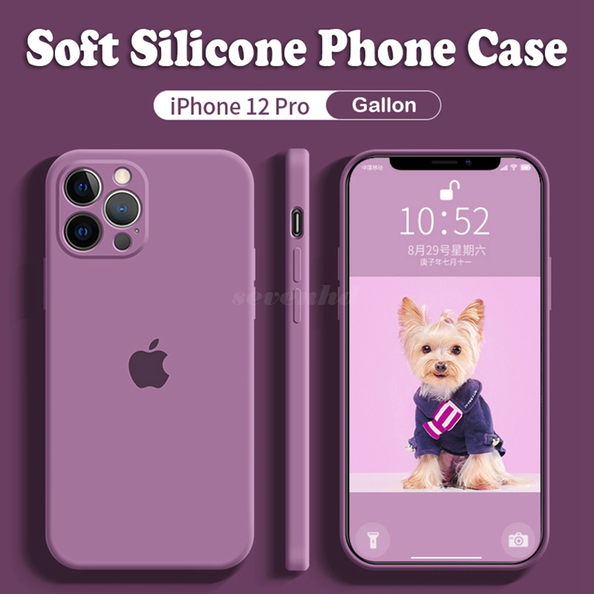 Ốp Điện Thoại Đơn Giản Thời Trang Nhiều Màu Tùy Chọn Cho iPhone 12 11 Pro Max