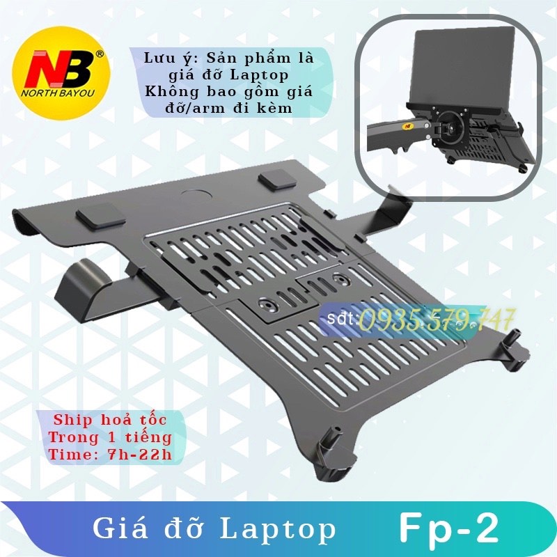 XY360/FP2 - Giá Đỡ Kẹp LAPTOP, MÁY TÍNH BẢNG, IPAD [Màn hình 10- 17.3 inch] -[Lắp đặt cùng các tay treo màn hình]