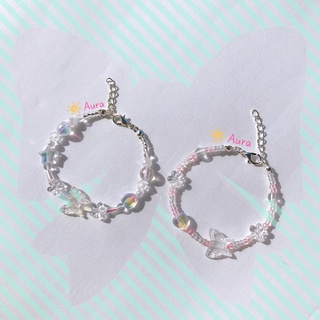 Vòng tay Bling Bling trong suốt Handmade Aura