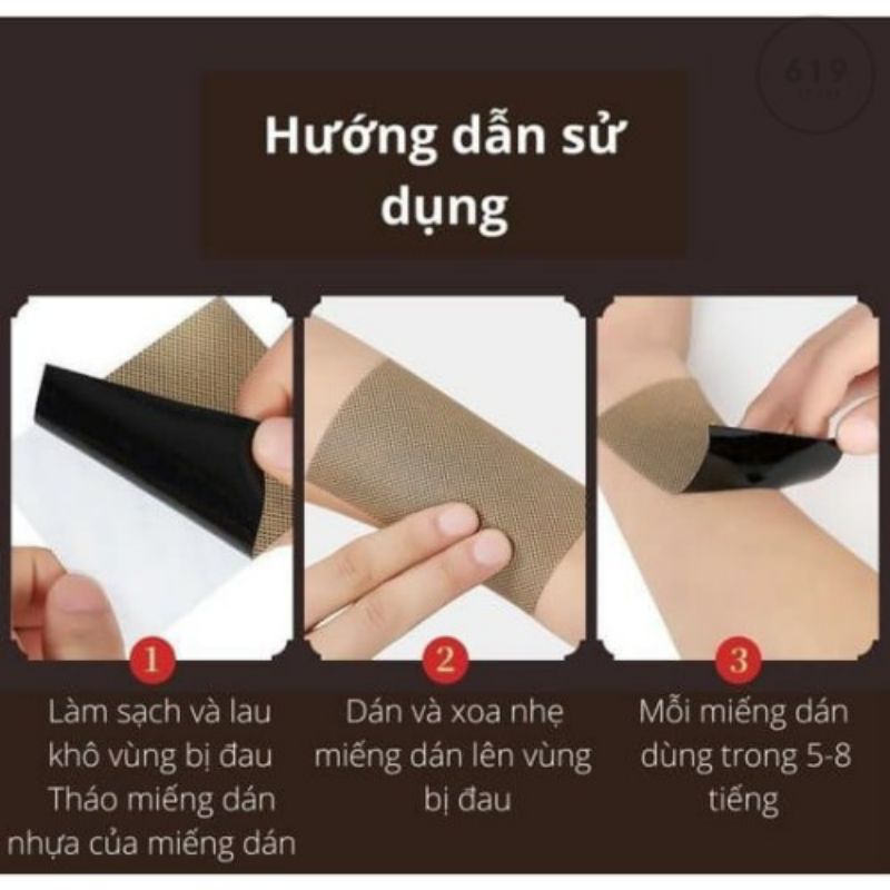 Set 20 Miếng Dán Ngải Cứu cao cấp. Giảm Đau cổ vai gáy, đau lưng, khớp gối...Nhanh Hiệu Quả