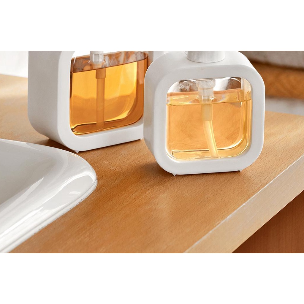 Chai Rỗng Đựng Xà Phòng Rửa Tay Dạng Ấn Tiện Lợi