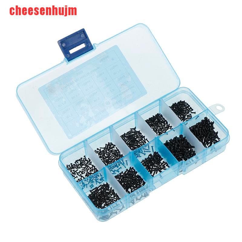 Set 1000 Vít Đầu Tròn micro M1 M1.2 M1.4 M1.7