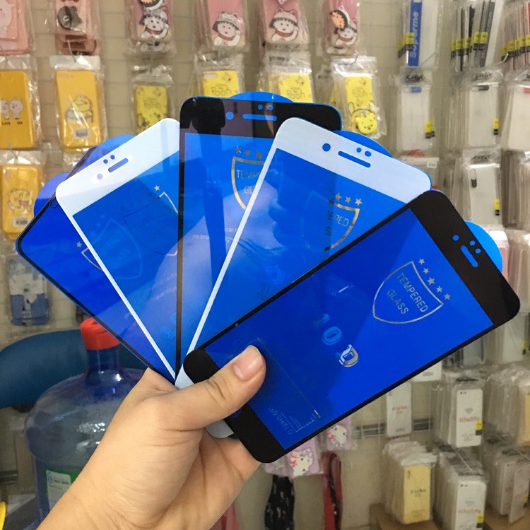 Kính cường lực iphone 6 Plus 7 Plus 8 Plus X Xr Xs Max 11 pro max full màn chống vân giá rẻ