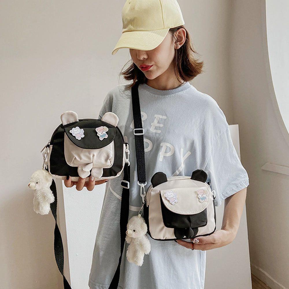 Túi Tote Đeo Vai Sức Chứa Lớn Họa Tiết Hoạt Hình Dễ Thương