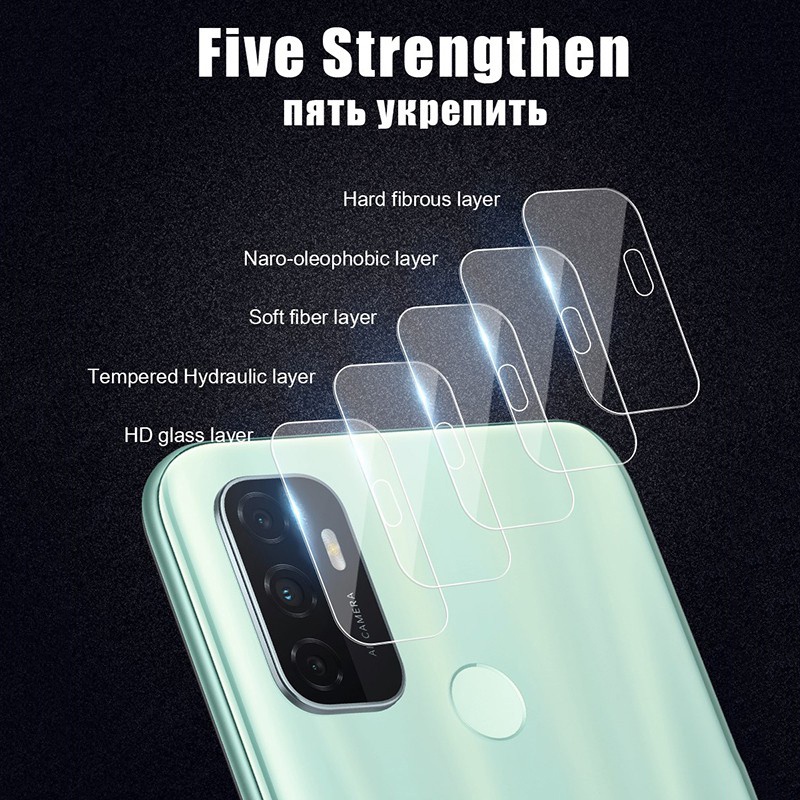 Kính Cường Lực Bảo Vệ Camera Cho OPPO F9 F11 Pro A5S A12 A31 A15 A15S A53 A52 A92 A91 A93 A54 A74 A73 A76 A94 A95 A16 A5 A9 2020 Reno 2F 3 4 5