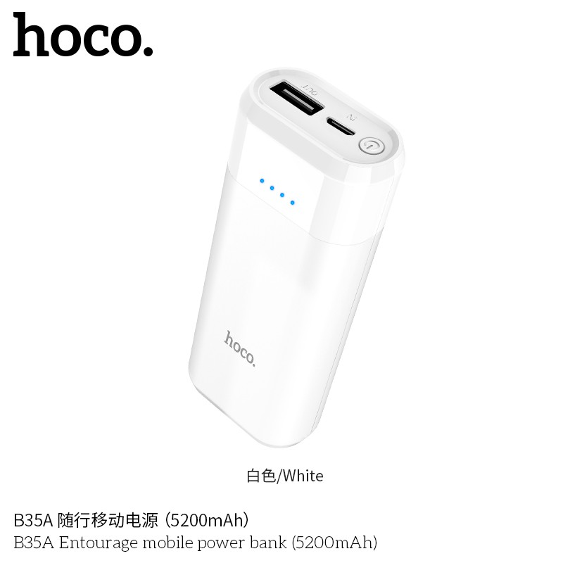 Sạc dự phòng Hoco B35A 5200mAh Nhỏ Gọn trong lòng bàn tay