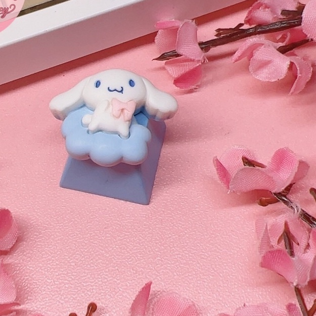 Phím Lẻ Keycap OEM R4 Cinnamoroll Đeo Nơ Xinh