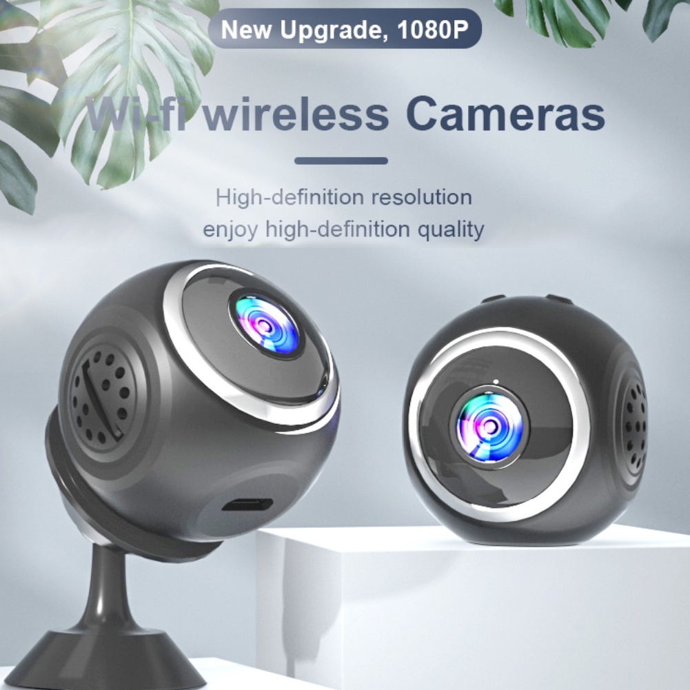 Camera WiFi Mini 1080P Nhìn Đêm Giám Sát Camera Trong Nhà Với Vô Hình Đèn Hồng Ngoại Hỗ Trợ IOS/Android Tương Lai