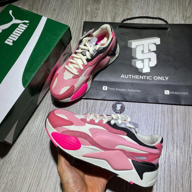 Giày thể thao nữ Puma RS-X3 Puzzle White Pink - 37157006 - Hàng Chính Hãng