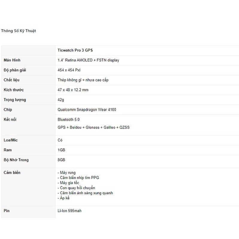 Đồng hồ thông minh Mobvoi Ticwatch Pro 3 Ultra GPS/LTE