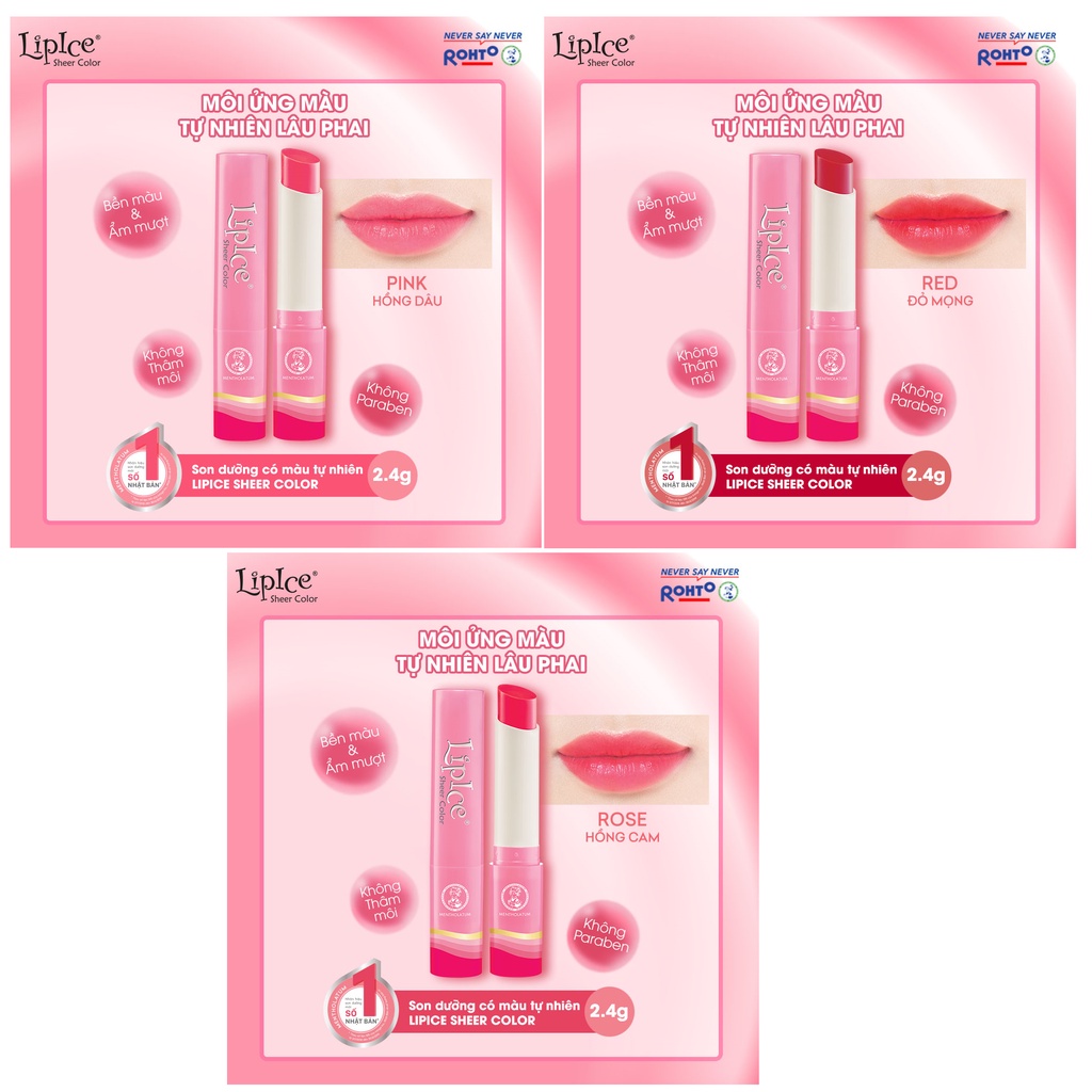 Son dưỡng hiệu chỉnh sắc môi màu tự nhiên Lipice Sheer Color 2.4g