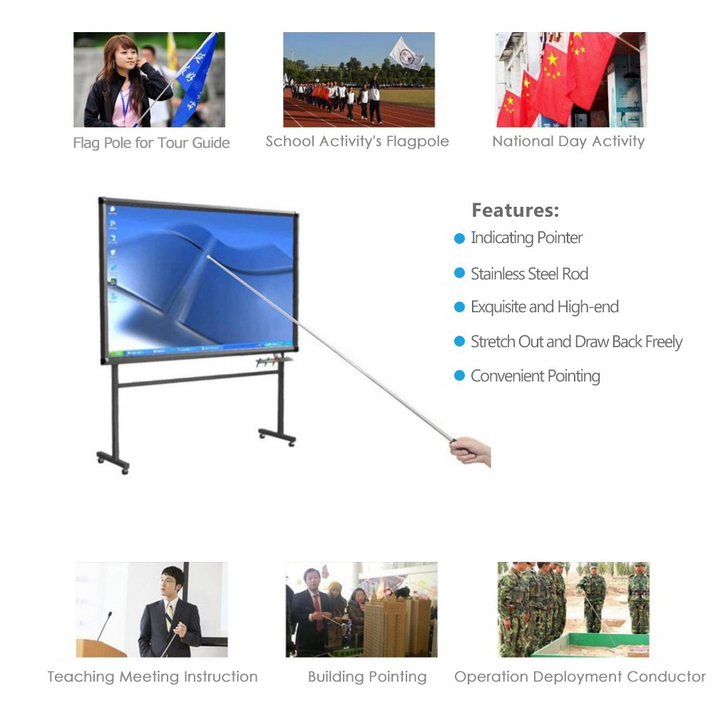 Gậy Treo Cờ Bằng Thép Không Gỉ 1.2 Mét