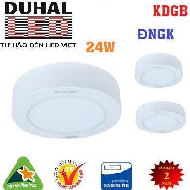 ĐÈN LED PANEL ỐP TRẦN TRÒN 24W DUHAL - KDGC524