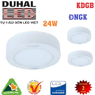 Đèn led panel ốp trần tròn 24w duhal - kdgc524