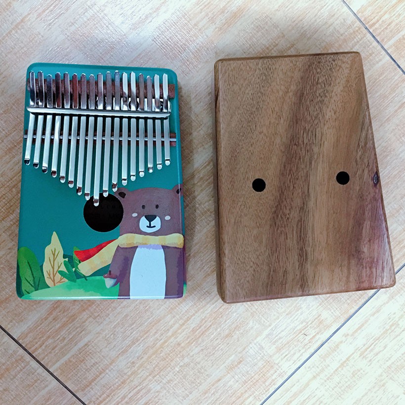 Đàn Kalimba Gỗ 17 Phím Myron Con Gấu- HÀNG CÓ SẴN