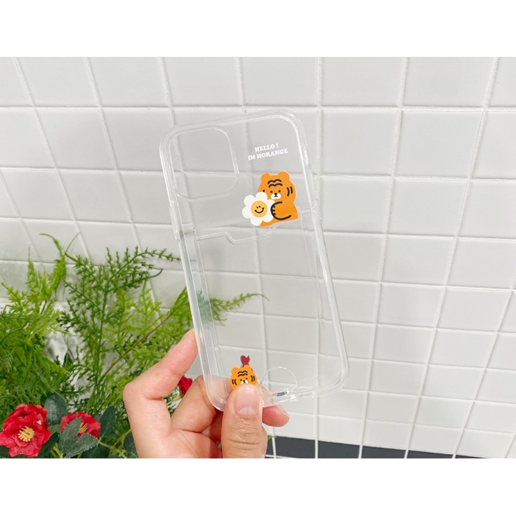 Ốp điện thoại trong suốt có ngăn đựng thẻ cho