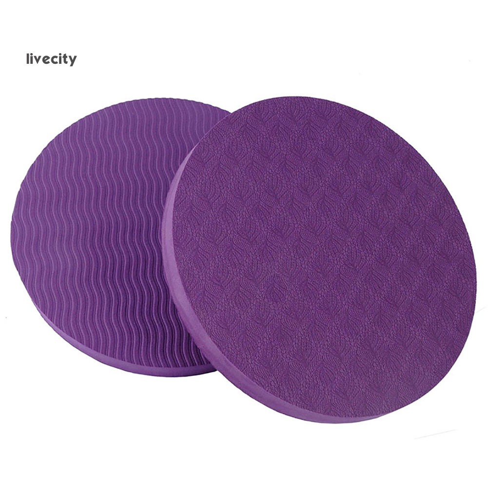 Bộ 2 Miếng Đệm Đầu Gối / Khuỷu Tay Bằng TPE Chống Trượt Hỗ Trợ Luyện Tập Yoga /