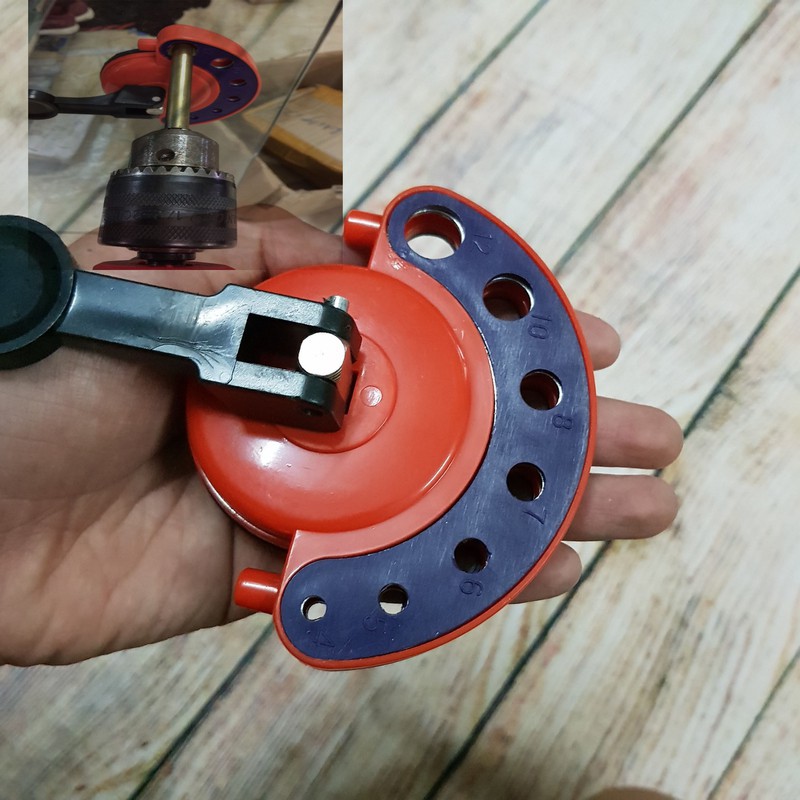 Dụng cụ định vị, cố định dùng khi khoan kính, thủy tinh, gạch men